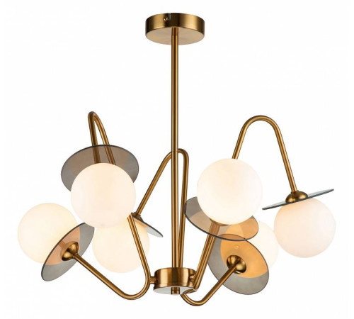 Люстра на штанге Indigo Jazz 11020/6R Brass