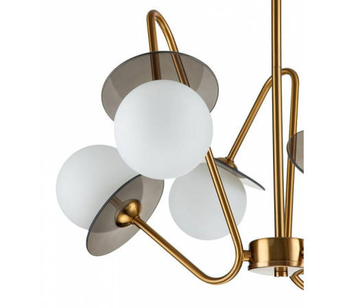 Люстра на штанге Indigo Jazz 11020/6R Brass