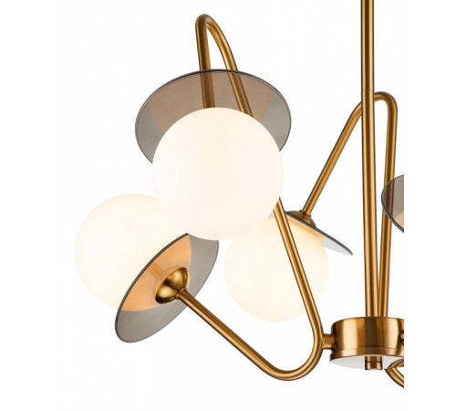 Люстра на штанге Indigo Jazz 11020/6R Brass