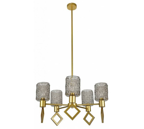 Люстра на штанге Indigo Preda 13025/5R Gold