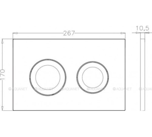 Комплект инсталляции Bettoserb Sava Fix Slim с клавишей смыва Sitnica хром матовый SET40006468