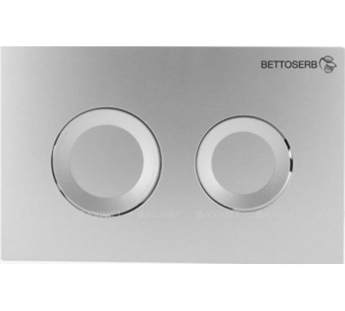 Комплект инсталляции Bettoserb Sava Fix Slim с клавишей смыва Sitnica хром глянец SET40006469