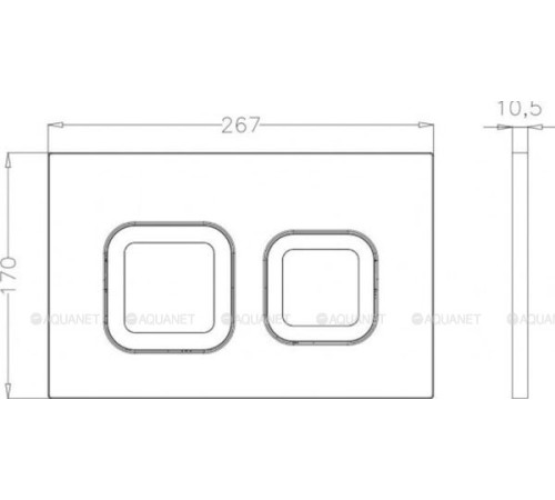 Комплект инсталляции Bettoserb Sava Fix Slim с клавишей смыва Djerma белый глянец SET40006470