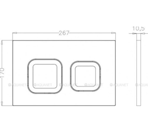 Комплект инсталляции Bettoserb Sava Fix Slim с клавишей смыва Djerma черный матовый SET40006471