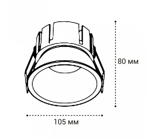 Встраиваемый светильник Italline IT06-6032 IT06-6032 white 3000K