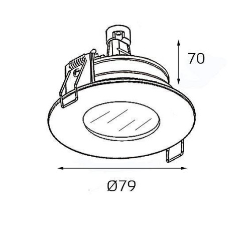 Встраиваемый светильник Italline QSO 006L QSO 006L black