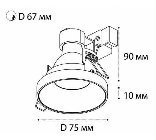 Встраиваемый светильник Italline SP SP SOLO white