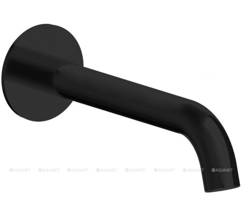 Излив из стены Aquanet Static 200 мм черный матовый AF330-98B