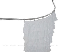 Карниз для ванны Aquanet Graciosa дуга 1500x900 мм нержавеющая сталь 00176891