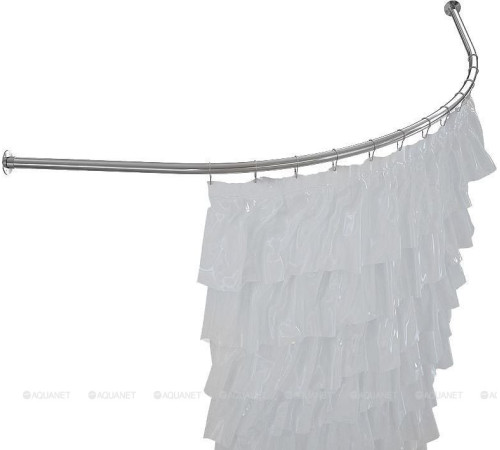 Карниз для ванны Aquanet Graciosa дуга 1500x900 мм нержавеющая сталь 00176891