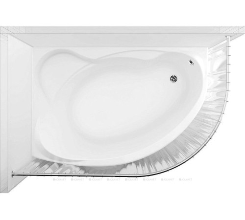 Карниз для ванны Aquanet Graciosa дуга 1500x900 мм нержавеющая сталь 00176891