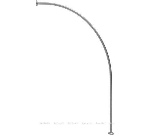 Карниз для ванны Aquanet Graciosa дуга 1500x900 мм нержавеющая сталь 00176891