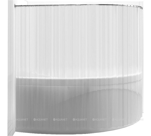 Карниз для ванны Aquanet Mayorca дуга 1500x1000 мм нержавеющая сталь 00162369