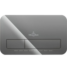 Клавиша смыва Villeroy & Boch ViConnect Glass Glossy Grey стекло 922400RA