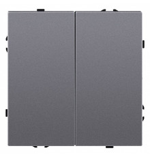 Выключатель проходной двухклавишный без рамки Kollinger Eclipse EC-005GY