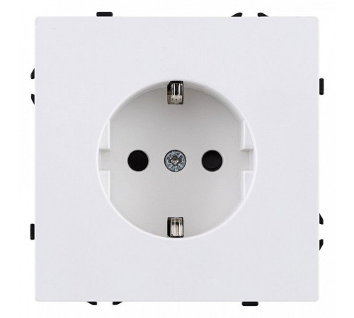 Розетка с заземлением, без рамки Kollinger Eclipse EC-014WH