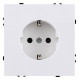 Розетка с заземлением, без рамки Kollinger Eclipse EC-014WH