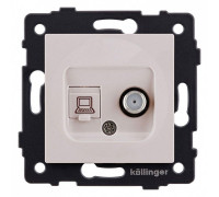 ТВ-розетка и SAT-розетка оконечная без рамки Kollinger  REA-014CM