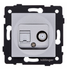 ТВ-розетка и SAT-розетка оконечная без рамки Kollinger  REA-014GY