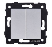 Выключатель двухклавишный без рамки Kollinger  REA-S-007GY