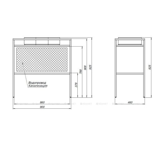 Консоль напольная Allen Brau LIBERTY 90 черный браш 1.33004.BB