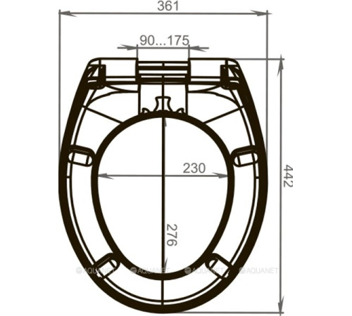 Сиденье для унитаза Jacob Delafon Patio / Brive микролифт 017503