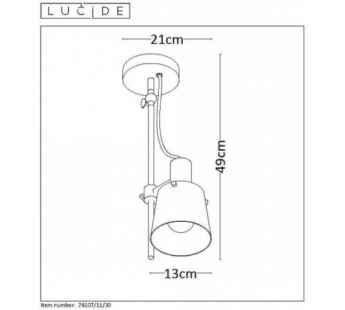 Спот Lucide Quinny 74107/11/30