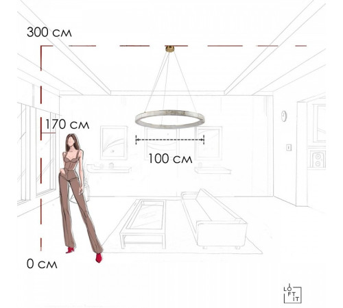Подвесной светильник Loft it Mondrian 10408/1000