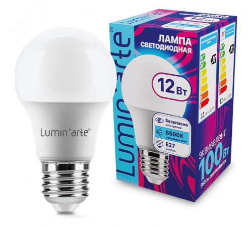 Лампа светодиодная Luminarte E27 12Вт 6500K LSTD-A60-12W6KE27