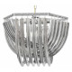 Подвесная люстра Lumina Deco Boscone LDP 7044-550 CHR+GY