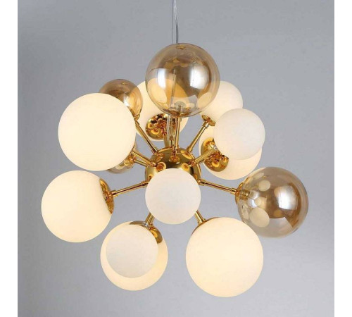 Подвесная люстра LUMINA DECO Galaksida LDP 8565-10/16 GD+TEA