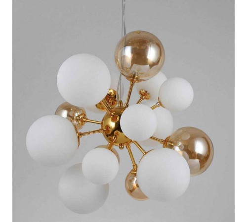 Подвесная люстра LUMINA DECO Galaksida LDP 8565-10/16 GD+TEA