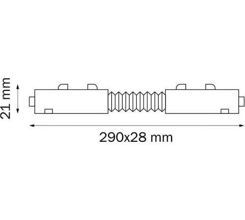 Соединитель гибкий для треков Lightstar Barra 505157