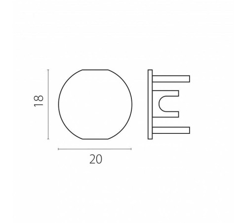 Заглушка для трека Lightstar Linea 506467