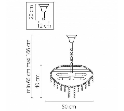 Подвесная люстра Osgona Classic 700120