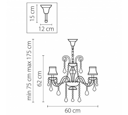 Подвесная люстра Osgona Nativo 715067