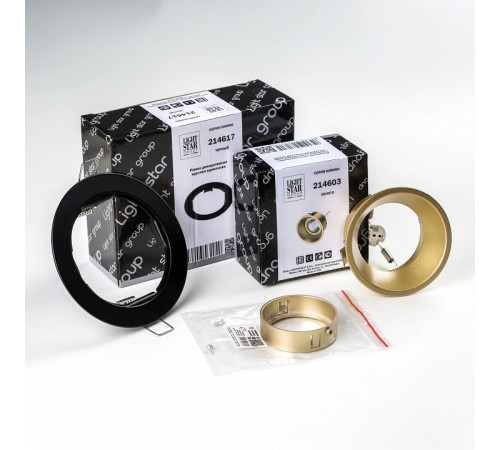 Встраиваемый светильник Lightstar Domino D61703GMOD