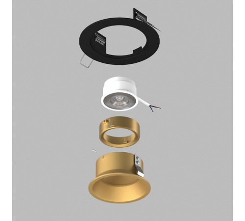 Встраиваемый светильник Lightstar Domino D61703GMOD