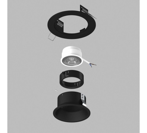 Встраиваемый светильник Lightstar Domino D61707BMOD