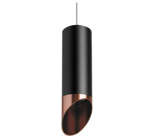 Подвесной светильник Lightstar Rullo 1xGU10 черный/золото RP487130