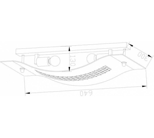 Накладной светильник Lucia Tucci Pelle Nerre 1 Pelle Nerre W2019.2