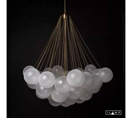 Люстра на штанге iLamp Globe 10099P/3-D800 GL-WH