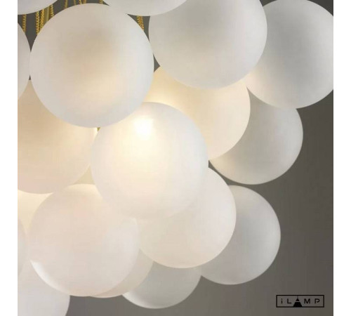 Люстра на штанге iLamp Globe 10099P/3-D800 GL-WH