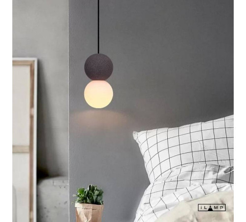 Подвесной светильник iLamp Foxtrot 10694P/1-D100 BK-WH