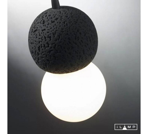 Подвесной светильник iLamp Foxtrot 10694P/1-D100 BK-WH