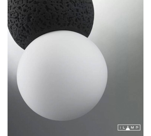 Подвесной светильник iLamp Foxtrot 10694P/1-D100 BK-WH