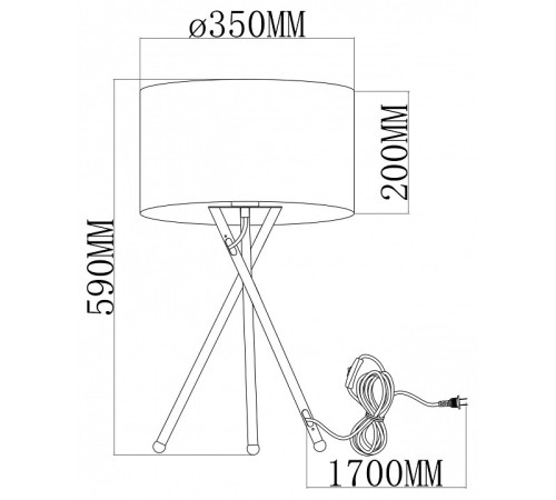 Настольная лампа декоративная Moderli Palma V11598-1T