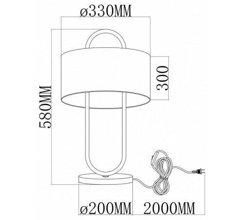 Настольная лампа декоративная Moderli Palma V11599-1T