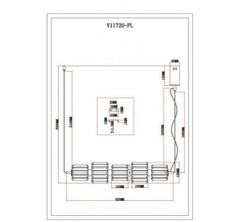 Подвесной светильник Moderli Prismique V11720-PL