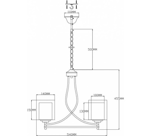 Подвесная люстра Moderli Maximilian V2521-3P